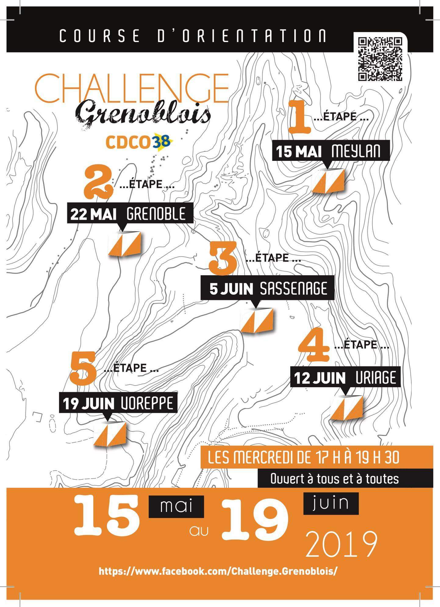 Challenge grenoblois de course d’orientation 2019